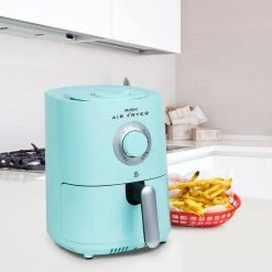 Nostalgia 1 qt. Aqua MyMini Air Fryer -Air Fryers shop aqua nostalgia air fryers maf1aq 31 1000