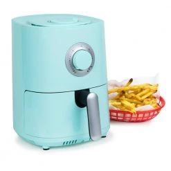 Nostalgia 1 qt. Aqua MyMini Air Fryer -Air Fryers shop aqua nostalgia air fryers maf1aq 4f 1000