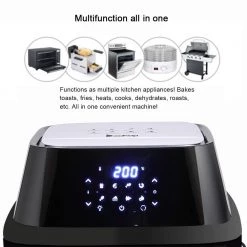 Winado 16.9 qt. Black Air Fryer Oven with Dehydrator Rotisserie -Air Fryers shop black air fryers 527077462963 1f 1000