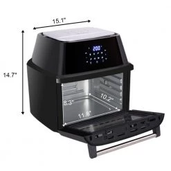 Winado 16.9 qt. Black Air Fryer Oven with Dehydrator Rotisserie -Air Fryers shop black air fryers 527077462963 fa 1000