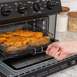 IRIS 19 Qt. Black Air Fryer with Convection Toaster Oven -Air Fryers shop black air fryers 594341 4f 1000