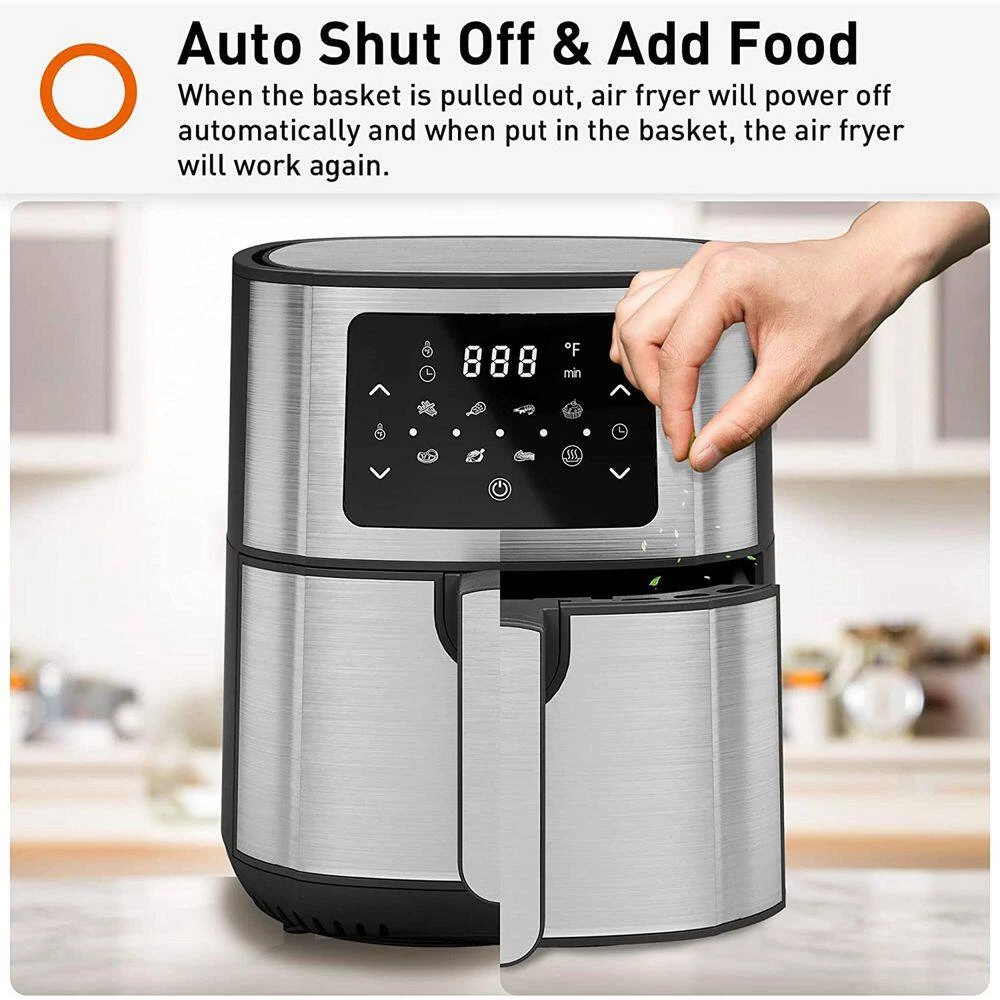 Unbranded 5.8 qt. Multi Tasker 8 Double Basket Air Fryer w/LED Touchscreen 10 Unbranded 5.8 qt. Multi Tasker 8 Double Basket Air Fryer w/LED Touchscreen - Image 8