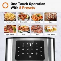 Unbranded 5.8 qt. Multi Tasker 8 Double Basket Air Fryer w/LED Touchscreen 12 Unbranded 5.8 qt. Multi Tasker 8 Double Basket Air Fryer w/LED Touchscreen -Air Fryers shop black air fryers jy 570 4f 1000