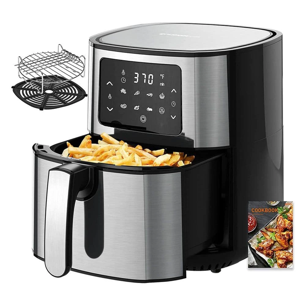 Unbranded 5.8 qt. Multi Tasker 8 Double Basket Air Fryer w/LED Touchscreen 3 Unbranded 5.8 qt. Multi Tasker 8 Double Basket Air Fryer w/LED Touchscreen