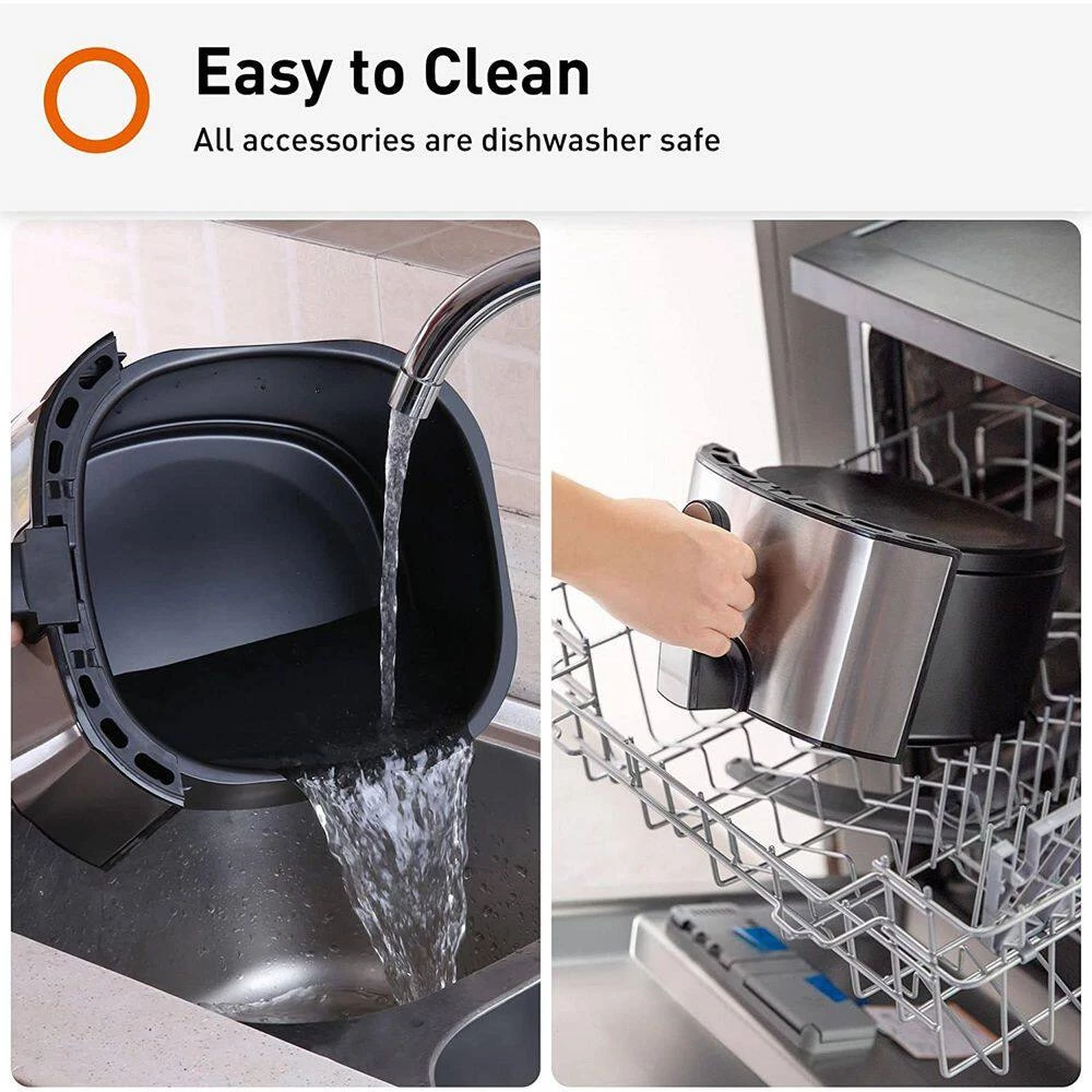 Unbranded 5.8 qt. Multi Tasker 8 Double Basket Air Fryer w/LED Touchscreen 9 Unbranded 5.8 qt. Multi Tasker 8 Double Basket Air Fryer w/LED Touchscreen - Image 7