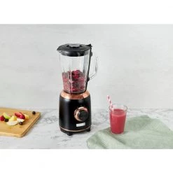 HADEN Heritage 56 oz. 5-Speed Black and Copper Blender with Dual Safety Lock Jug -Air Fryers shop black and copper haden countertop blenders 75038 31 1000
