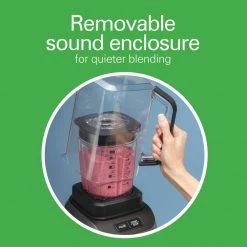 HAMILTON BEACH PROFESSIONAL 32 oz. 14-Speed Black and Grey Countertop Blender with Quiet Shield 17 HAMILTON BEACH PROFESSIONAL 32 oz. 14-Speed Black and Grey Countertop Blender with Quiet Shield -Air Fryers shop black and grey hamilton beach professional countertop blenders 58870 76 1000