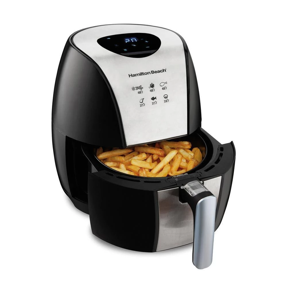 Hamilton Beach 3.4 Qt. Black Air Fryer with Nonstick Basket 10 Hamilton Beach 3.4 Qt. Black Air Fryer with Nonstick Basket - Image 8