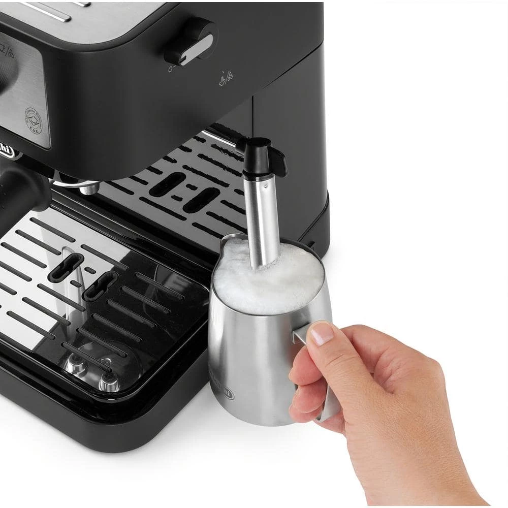 DeLonghi De'Longhi Stilosa Black and SS 15-Bar Pump Espresso Maker 7 DeLonghi De'Longhi Stilosa Black and SS 15-Bar Pump Espresso Maker - Image 5