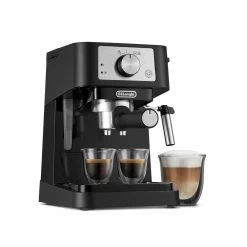 DeLonghi De'Longhi Stilosa Black and SS 15-Bar Pump Espresso Maker 13 DeLonghi De'Longhi Stilosa Black and SS 15-Bar Pump Espresso Maker -Air Fryers shop black and stainess steel delonghi espresso machines ec260bk c3 1000