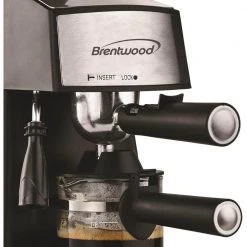 Brentwood Appliances 2.5- Cup Black Stainless Steel Espresso Machine and Cappuccino Maker 11 Brentwood Appliances 2.5- Cup Black Stainless Steel Espresso Machine and Cappuccino Maker -Air Fryers shop black and stainless steel brentwood appliances espresso machines ga 125 4f 1000