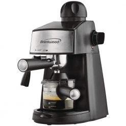 Brentwood Appliances 2.5- Cup Black Stainless Steel Espresso Machine and Cappuccino Maker