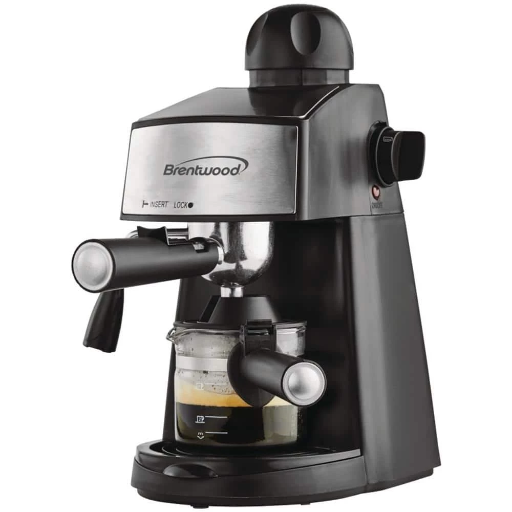 Brentwood Appliances 2.5- Cup Black Stainless Steel Espresso Machine and Cappuccino Maker 3 Brentwood Appliances 2.5- Cup Black Stainless Steel Espresso Machine and Cappuccino Maker