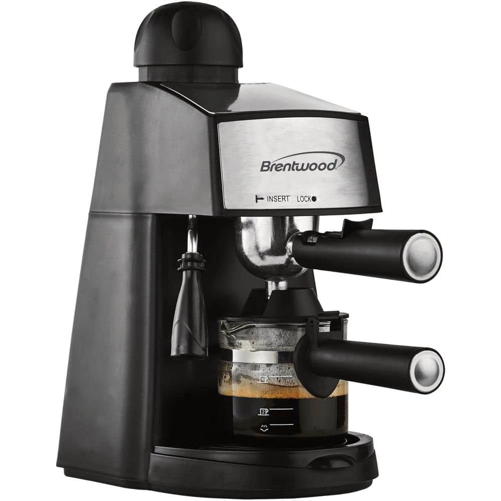 Brentwood Appliances 2.5- Cup Black Stainless Steel Espresso Machine and Cappuccino Maker 4 Brentwood Appliances 2.5- Cup Black Stainless Steel Espresso Machine and Cappuccino Maker - Image 2