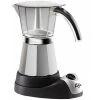DeLonghi Italian Moka 6-Cup Black Stainless Steel Espresso Machine -Air Fryers shop black and stainless steel delonghi espresso machines emk6 64 1000