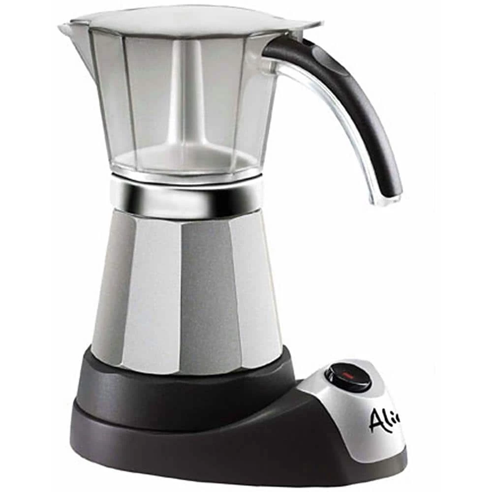 DeLonghi Italian Moka 6-Cup Black Stainless Steel Espresso Machine 3 DeLonghi Italian Moka 6-Cup Black Stainless Steel Espresso Machine