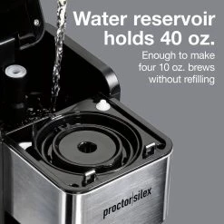 Hamilton Beach FlexBrew 1-Cup Black Drip Coffee Maker with Removable Reservoir 15 Hamilton Beach FlexBrew 1-Cup Black Drip Coffee Maker with Removable Reservoir -Air Fryers shop black and stainless steel hamilton beach single serve coffee makers 49919 4f 1000