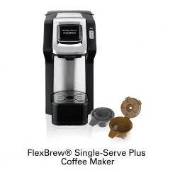 Hamilton Beach FlexBrew Black Single Serve Plus Coffee Maker -Air Fryers shop black and stainless steel hamilton beach single serve coffee makers 49979 66 1000