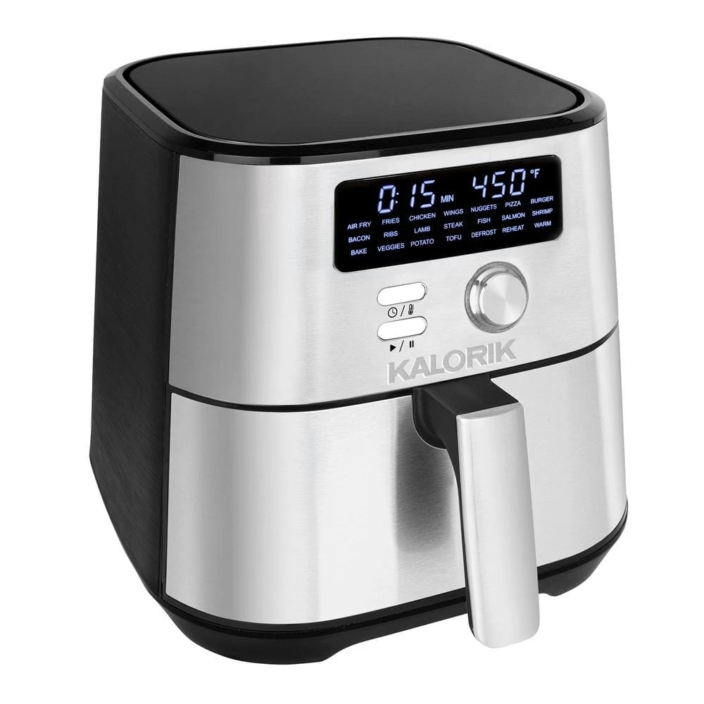 Kalorik MAXX 4 qt. Black and Stainless Steel Digital Air Fryer 7 Kalorik MAXX 4 qt. Black and Stainless Steel Digital Air Fryer - Image 5