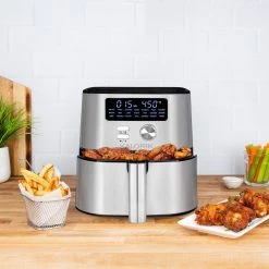 Kalorik MAXX 4 qt. Black and Stainless Steel Digital Air Fryer 20 Kalorik MAXX 4 qt. Black and Stainless Steel Digital Air Fryer -Air Fryers shop black and stainless steel kalorik air fryers ft 47821 bkss 76 1000