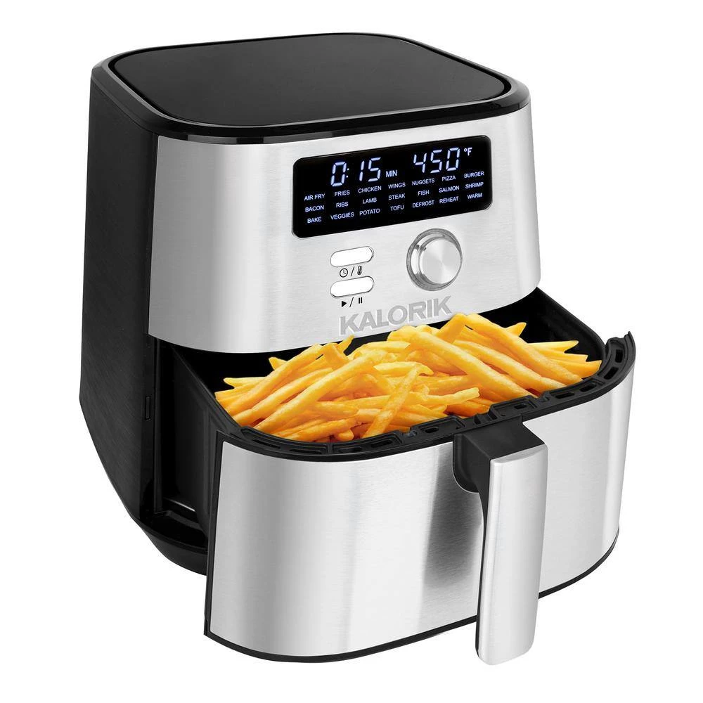 Kalorik MAXX 4 qt. Black and Stainless Steel Digital Air Fryer 4 Kalorik MAXX 4 qt. Black and Stainless Steel Digital Air Fryer - Image 2
