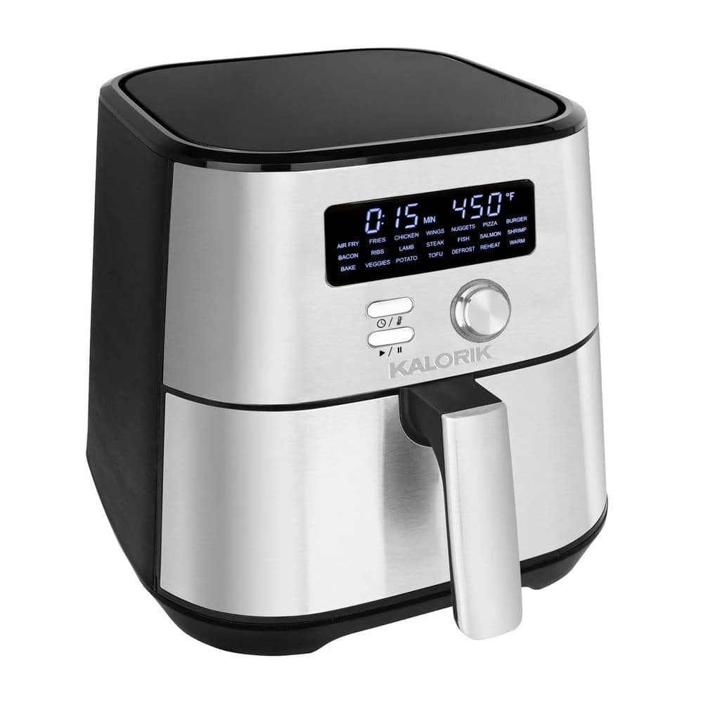 Kalorik MAXX 6 qt. Black and Stainless Steel Digital Air Fryer 7 Kalorik MAXX 6 qt. Black and Stainless Steel Digital Air Fryer - Image 5