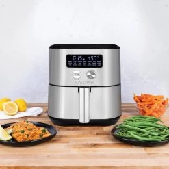 Kalorik MAXX 6 qt. Black and Stainless Steel Digital Air Fryer 20 Kalorik MAXX 6 qt. Black and Stainless Steel Digital Air Fryer -Air Fryers shop black and stainless steel kalorik air fryers ft 47823 bkss 76 1000