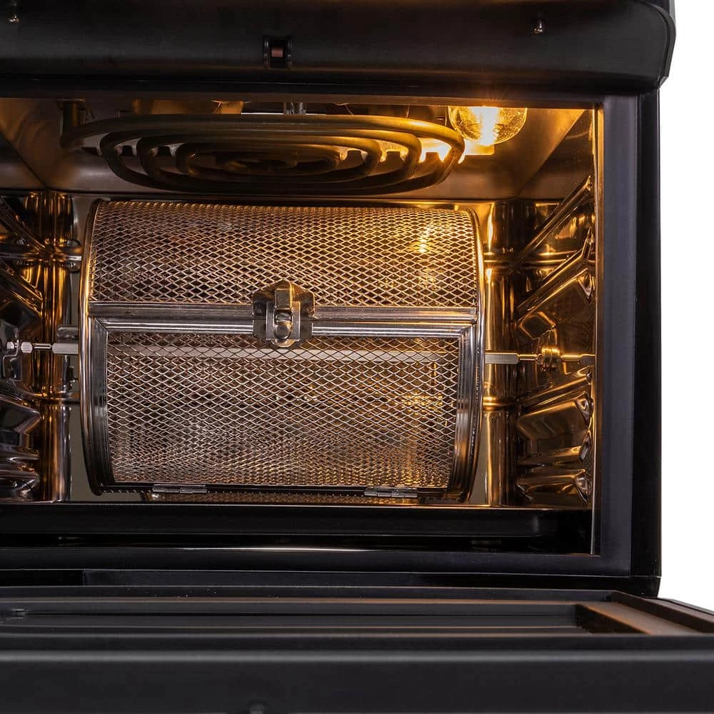 Barton 13 qt. 1600-Watt XL 16-in-1 Black Electric Air Fryer Oven with Rotisserie and Dehydrator Kit 7 Barton 13 qt. 1600-Watt XL 16-in-1 Black Electric Air Fryer Oven with Rotisserie and Dehydrator Kit - Image 5