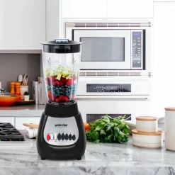 Better Chef 50 oz. 10-Speed Black 350-Watt Blender with Plastic Jar -Air Fryers shop black better chef countertop blenders 985115667m 31 1000