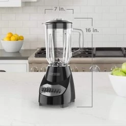 BLACK+DECKER 40 oz. 10-Speed Black Countertop Blender -Air Fryers shop black black decker countertop blenders bl2010bg d4 1000