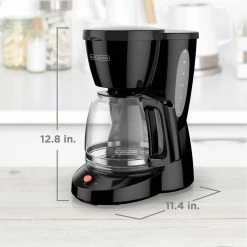BLACK+DECKER 12-Cup Black Switch Coffee Maker with Duralife Glass Carafe 17 BLACK+DECKER 12-Cup Black Switch Coffee Maker with Duralife Glass Carafe -Air Fryers shop black black decker drip coffee makers cm0940bd 76 1000