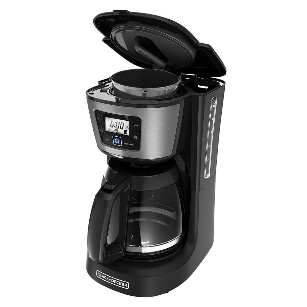 BLACK+DECKER 12-Cup Programmable Black Coffee Maker with Built-In Timer 3 BLACK+DECKER 12-Cup Programmable Black Coffee Maker with Built-In Timer