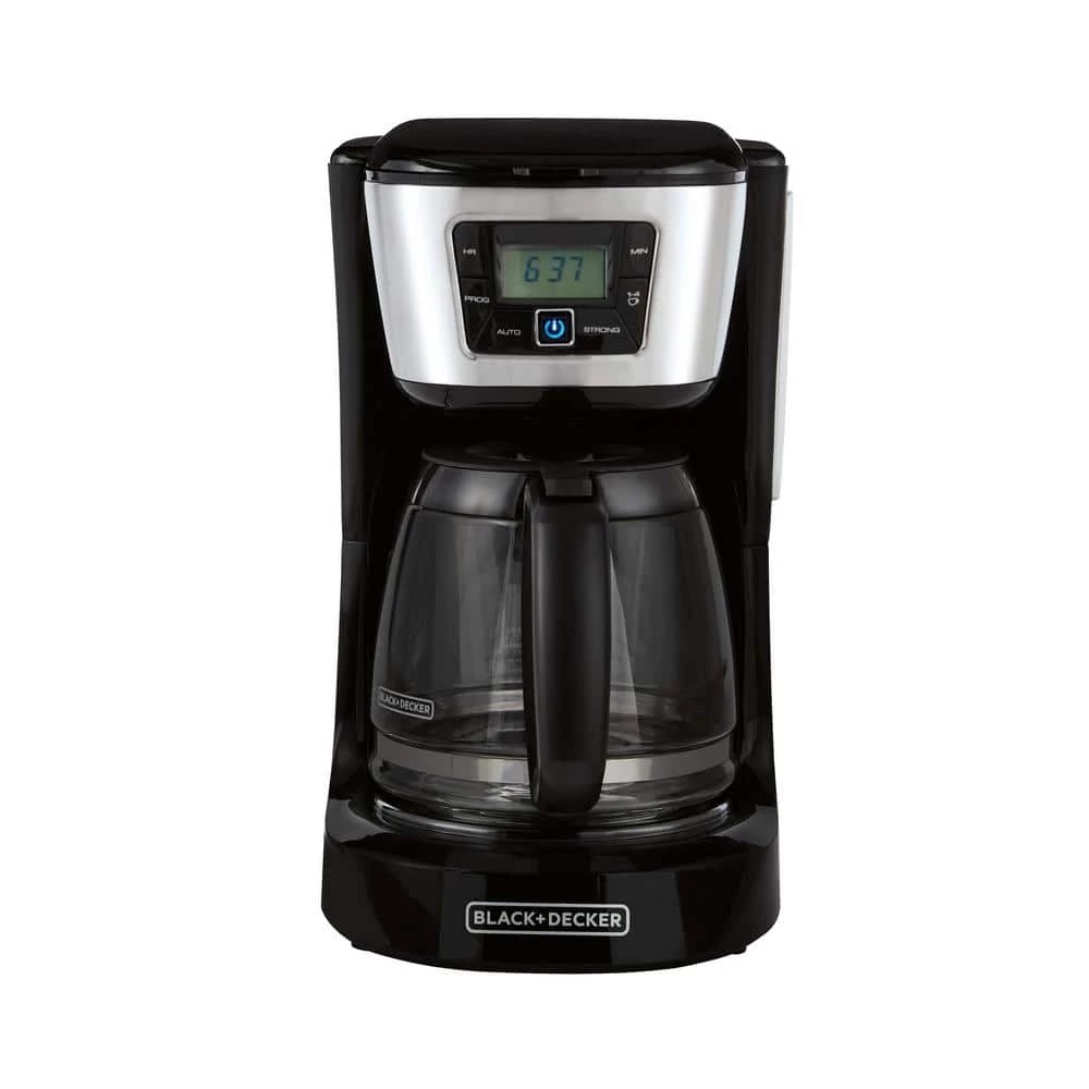 BLACK+DECKER 12-Cup Programmable Black Coffee Maker with Built-In Timer 4 BLACK+DECKER 12-Cup Programmable Black Coffee Maker with Built-In Timer - Image 2