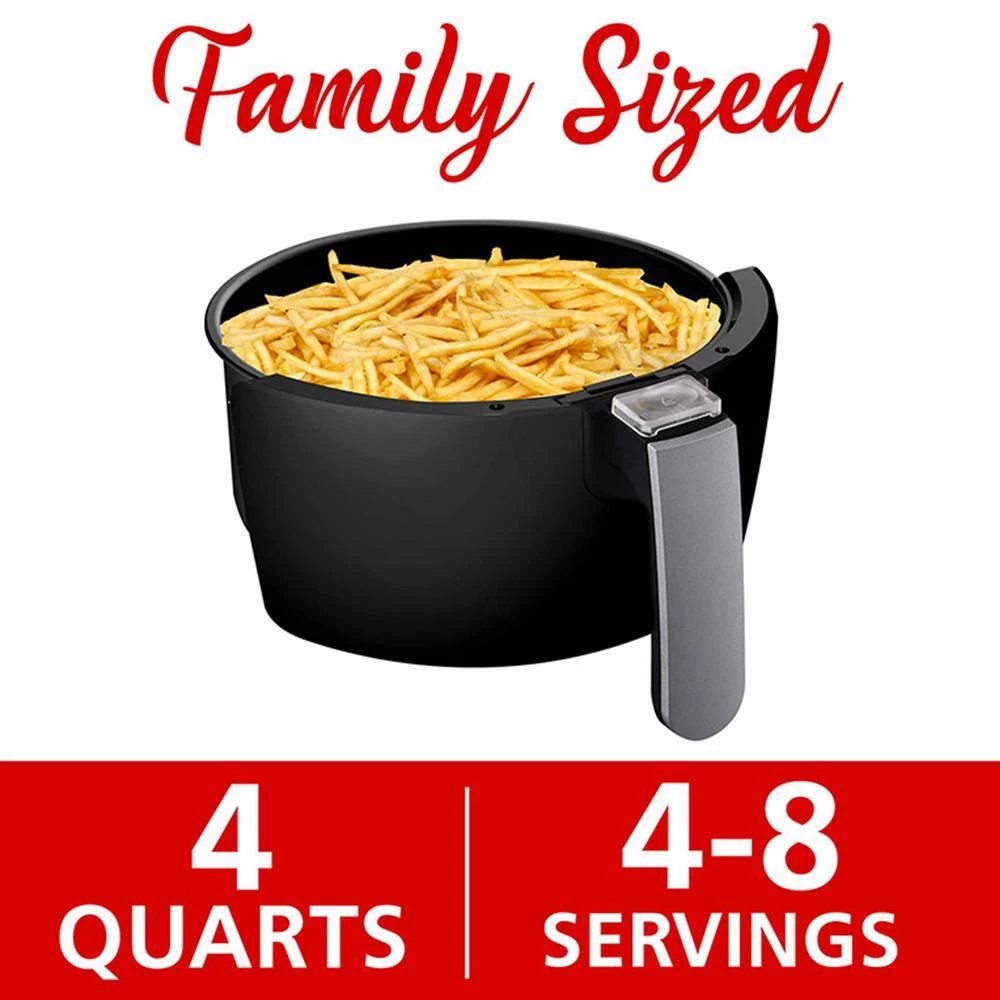 Brentwood Small 1400-Watt 4 qt. Black Electric Digital Air Fryer with Temperature Control 8 Brentwood Small 1400-Watt 4 qt. Black Electric Digital Air Fryer with Temperature Control - Image 6