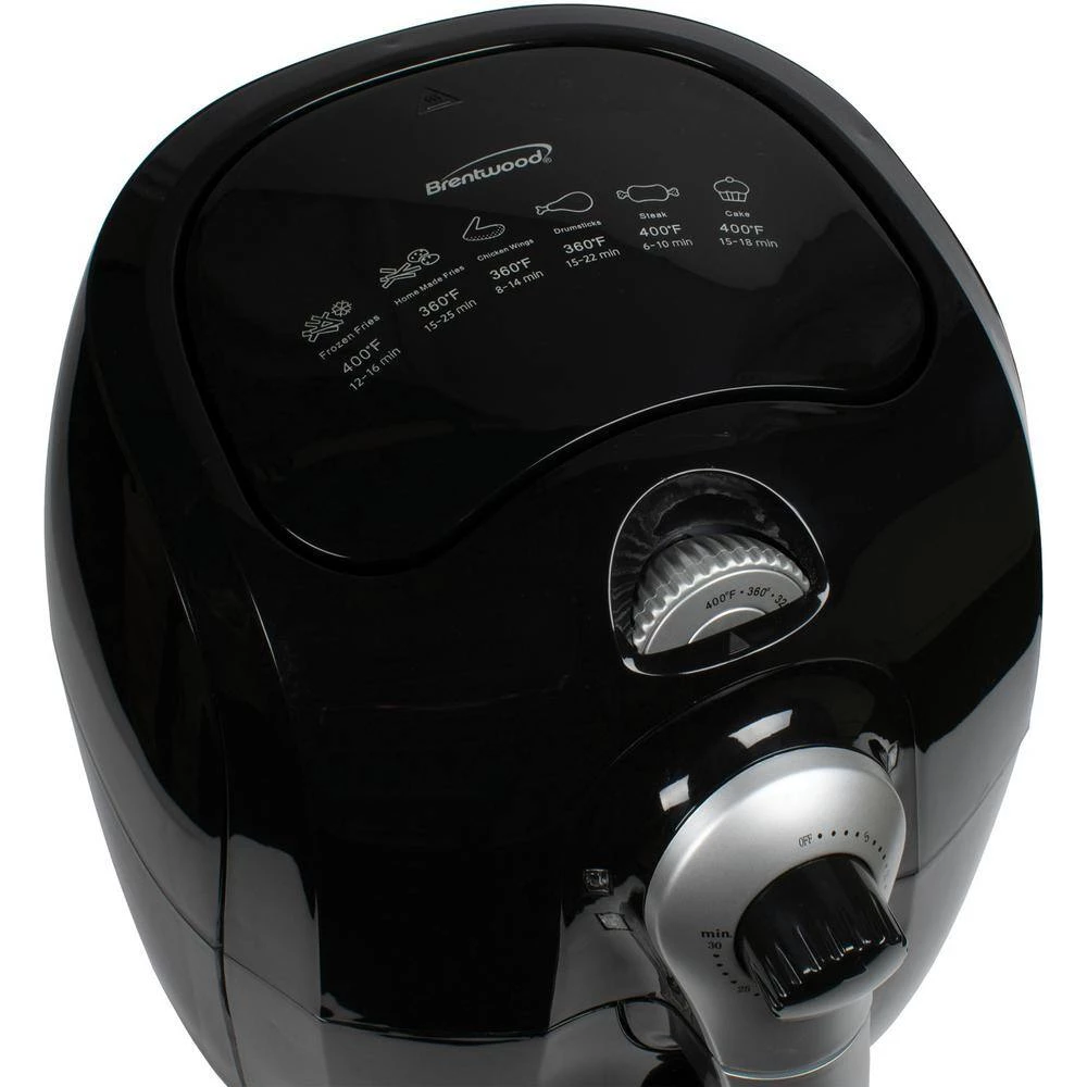 Brentwood 3.7 Qt. Black Air Fryer With Timer and Temperature Control 5 Brentwood 3.7 Qt. Black Air Fryer With Timer and Temperature Control - Image 3