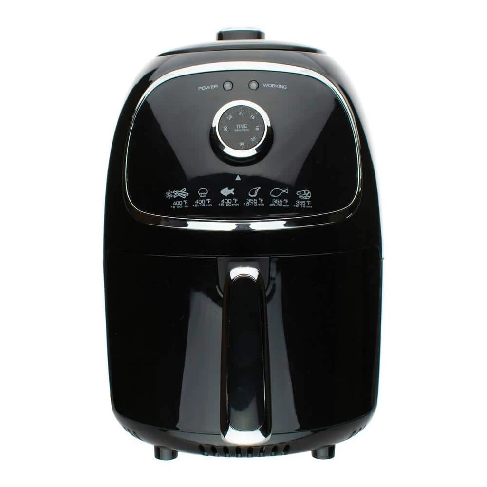 Brentwood Appliances 2 qt. Black Small Electric Air Fryer with Timer and Temperature Control 3 Brentwood Appliances 2 qt. Black Small Electric Air Fryer with Timer and Temperature Control