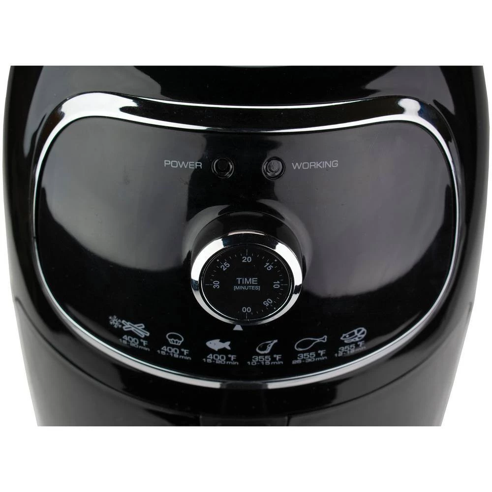 Brentwood Appliances 2 qt. Black Small Electric Air Fryer with Timer and Temperature Control 4 Brentwood Appliances 2 qt. Black Small Electric Air Fryer with Timer and Temperature Control - Image 2