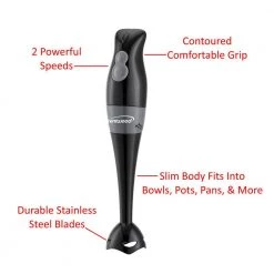 Brentwood 2-Speed Black 200W Hand Blender in 8 Brentwood 2-Speed Black 200W Hand Blender in -Air Fryers shop black brentwood immersion blenders 985115099m 4f 1000