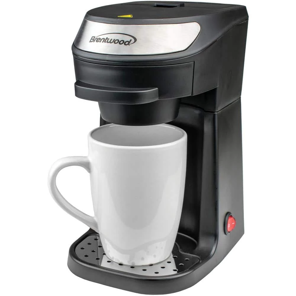 Brentwood 1-Cup Black Single-Serve Coffee Maker with Mug 9 Brentwood 1-Cup Black Single-Serve Coffee Maker with Mug - Image 7