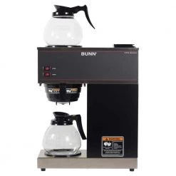 Bunn VPR 12-Cup Commercial Coffee Maker w/ 2 Glass Decanters, 33200.0015