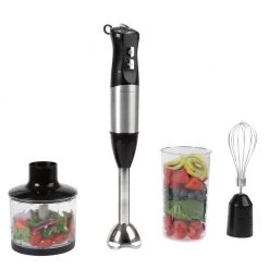 Classic Cuisine 6-Speed 4-in-1 Black Immersion Blender with Chopper and Whisk Attachment 14 Classic Cuisine 6-Speed 4-in-1 Black Immersion Blender with Chopper and Whisk Attachment -Air Fryers shop black classic cuisine immersion blenders hw031118 4f 1000