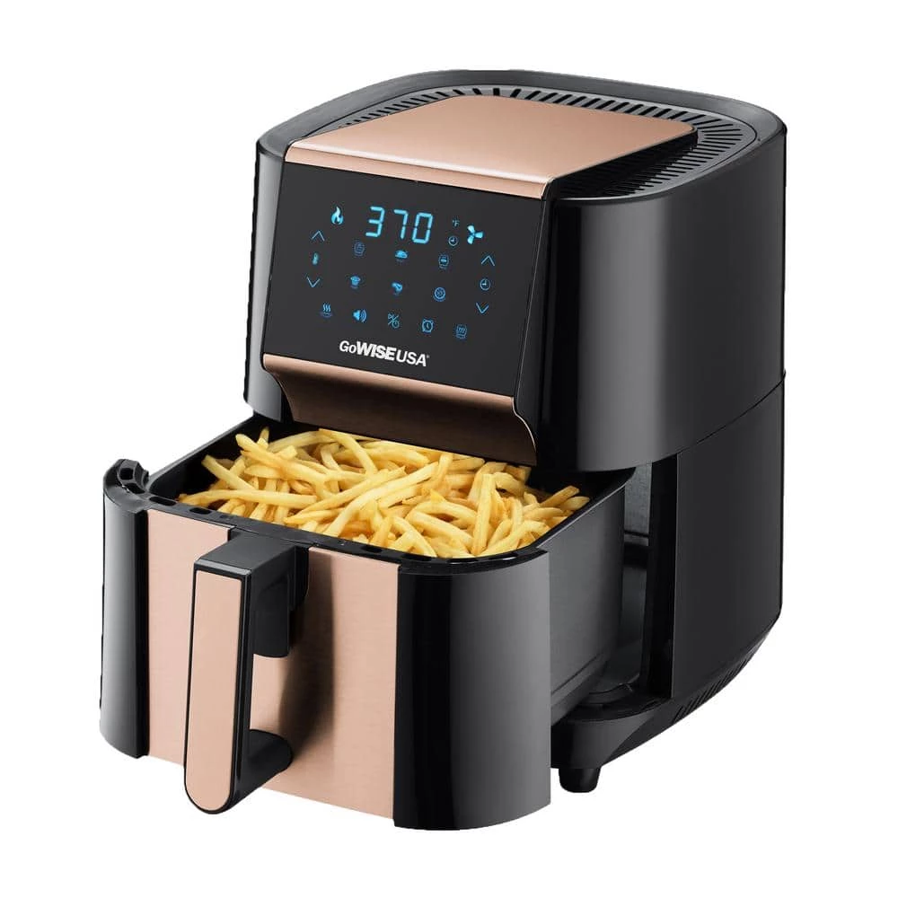GoWISE USA 7 Qt. Black/Copper Air Fryer and Dehydrator Max XL 4 GoWISE USA 7 Qt. Black/Copper Air Fryer and Dehydrator Max XL - Image 2