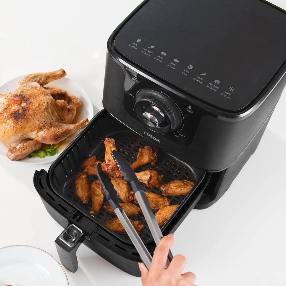 Cosori Premium Black 5.8 QT Air Fryer with Bonus Skewer Rack Set 4 Cosori Premium Black 5.8 QT Air Fryer with Bonus Skewer Rack Set - Image 2