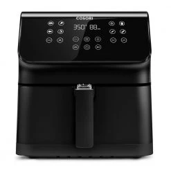 Cosori Pro XL II 5.8 qt. Black Digital Air Fryer with Pizza Pan