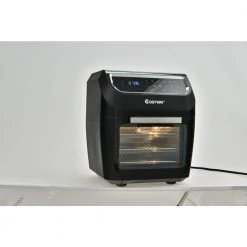 Costway 6 qt. Black 1700W Electric Air Fryer Oven 8-In-1 Rotisserie Dehydrator w/Accessories -Air Fryers shop black costway air fryers ep24925us dk d4 1000