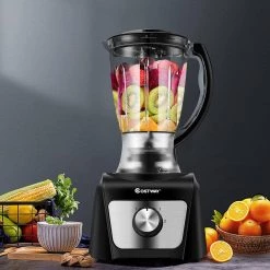 Costway 50 oz. Black 3-Speed Food Processor 500-Watts Variable Speed Blender Chopper 13 Costway 50 oz. Black 3-Speed Food Processor 500-Watts Variable Speed Blender Chopper -Air Fryers shop black costway countertop blenders ep24927us 1f 1000