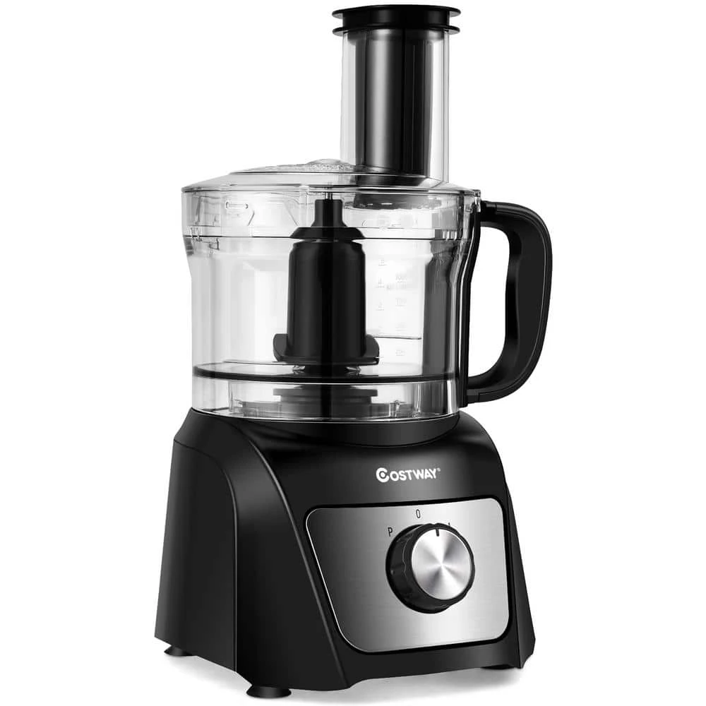 Costway 50 oz. Black 3-Speed Food Processor 500-Watts Variable Speed Blender Chopper 3 Costway 50 oz. Black 3-Speed Food Processor 500-Watts Variable Speed Blender Chopper