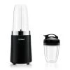 Costway 24 oz. Single Speed Black 1000-Watt Portable Blender 6-Blade Smoothie Blender with Travel Bottle