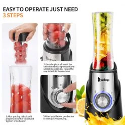 Winado 21 oz. 3-Speed Black Electronic Countertop Blender 11 Winado 21 oz. 3-Speed Black Electronic Countertop Blender -Air Fryers shop black countertop blenders 653114276443 4f 1000