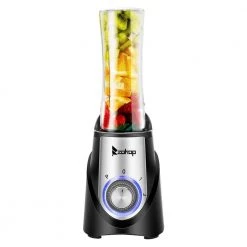 Winado 21 oz. 3-Speed Black Electronic Countertop Blender
